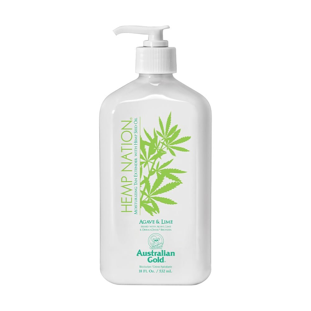 Australian Gold Hemp Nation Agave & Lime Moisturizing Tan Extender with Hemp Seed Oil