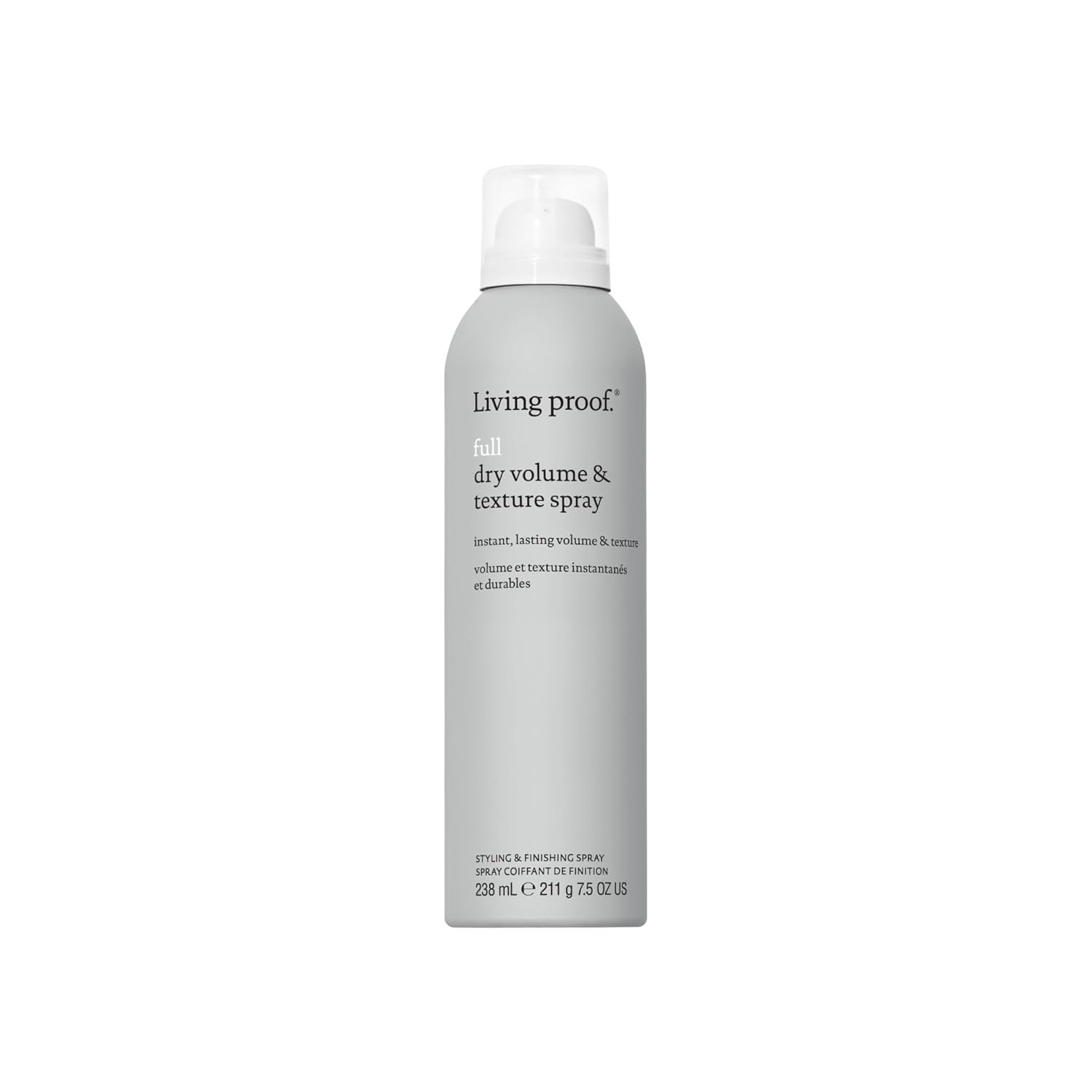 Living Proof Full Dry Volume & Texture Spray – Instant Volume, Texture, Oil Absorption, Heat Protection, Lightweight Hold for Fine or Flat Hair