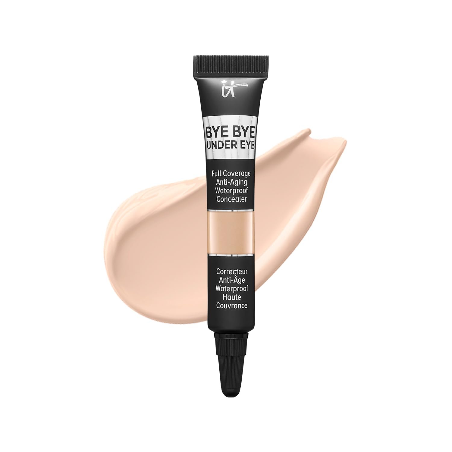 IT Cosmetics Bye Bye Under Eye Concealer – Full Coverage, Water-Resistant, Brightening Concealer For Dark Circles, Fine Lines, Redness, Discoloration, Anti-Aging Color Corrector, 24H Wear- 0.4 fl oz