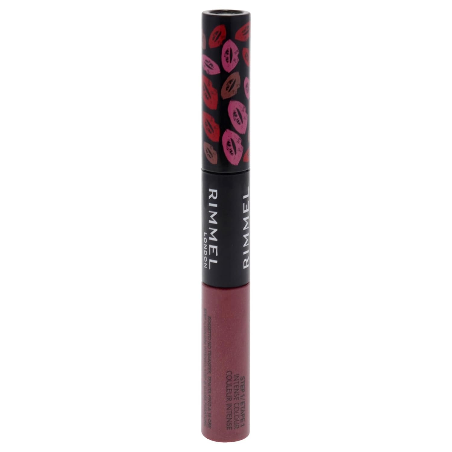 Rimmel London Provocalips 16hr Kiss-Proof Lip Color – Two-Step Liquid Lipstick to Lock in Color and Shine – 005 Just Teasing, .14 fl.oz.