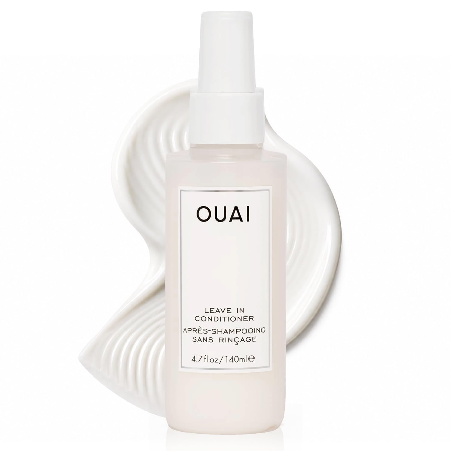 OUAI Leave In Conditioner & Heat Protectant for Hair – Prep Hair for Styling or Use as Detangling Spray to Fight Frizz & Flyaways – No Parabens, Sulfates or Phthalates (4.7 oz)