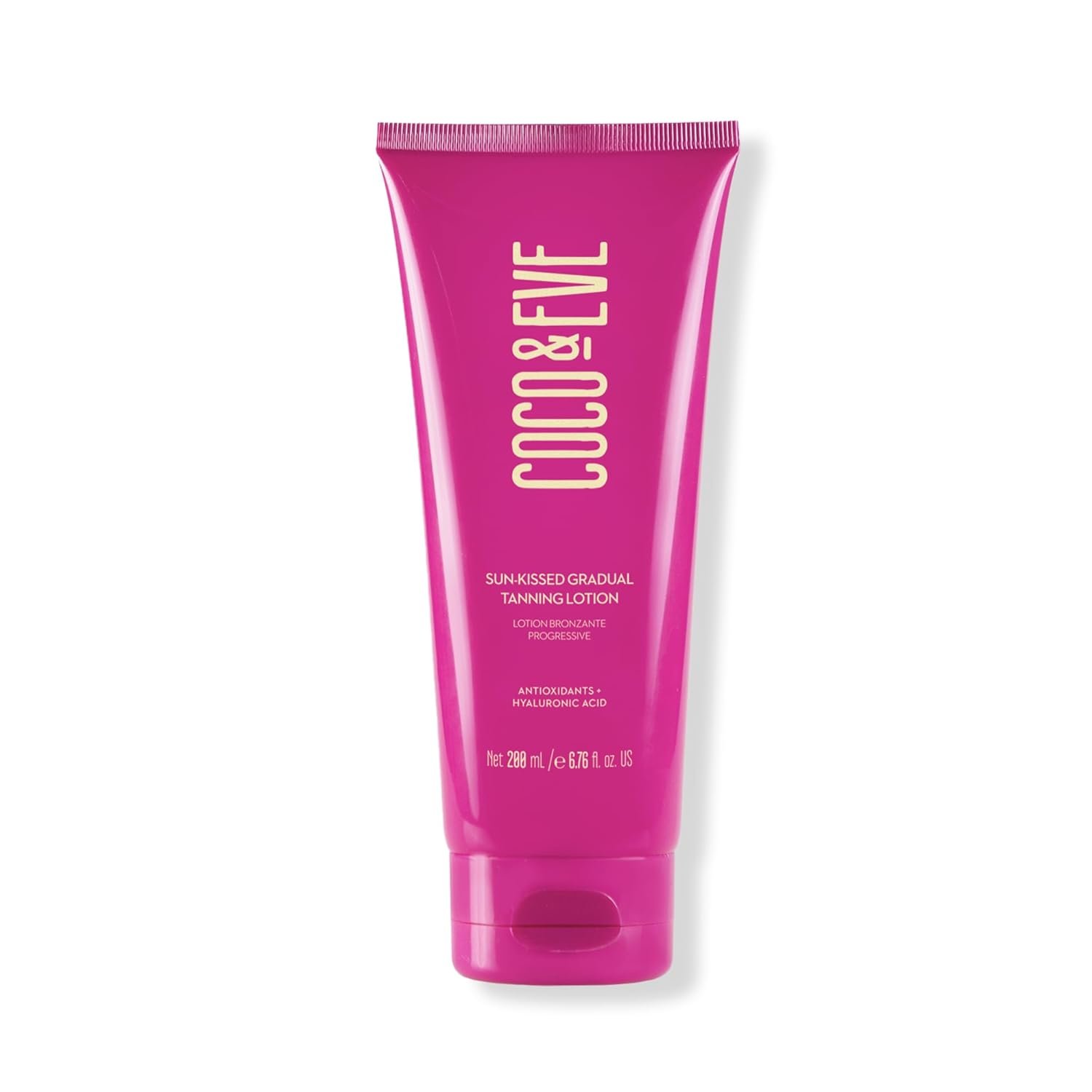 Coco & Eve Gradual Tanning Lotion – Streak-Free Hydrating Sunless Self Tanner, Fast-Drying Buildable Natural Glow, Infused with Moisturizing Hyaluronic Acid, Vegan, Cruelty Free | 6.76 Fl Oz