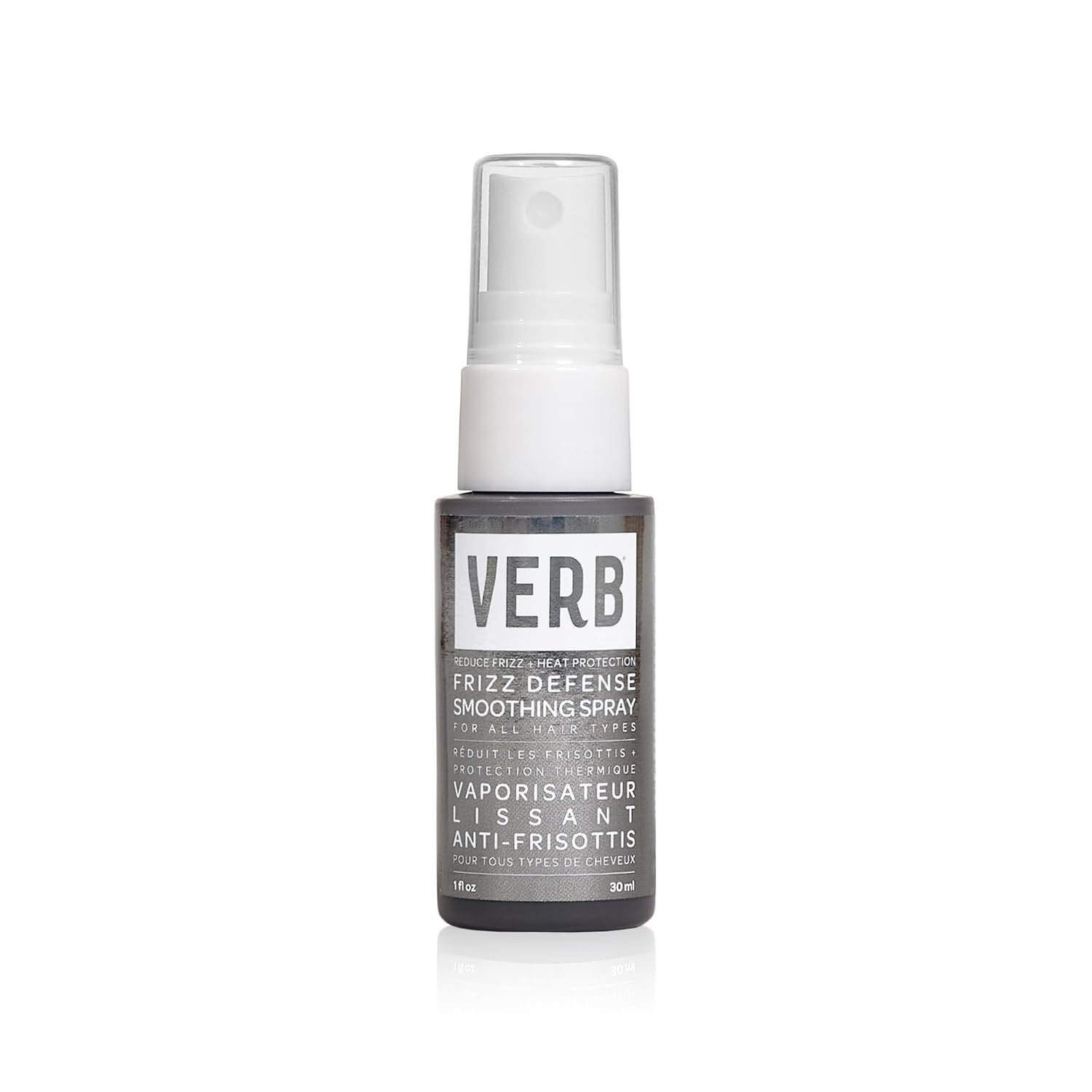 VERB Frizz Defense Smoothing Spray – Anti-Frizz Shield + Heat Protection for Sleek Blowouts – No Parabens, Gluten, or Harmful Sulfates – All Hair Types
