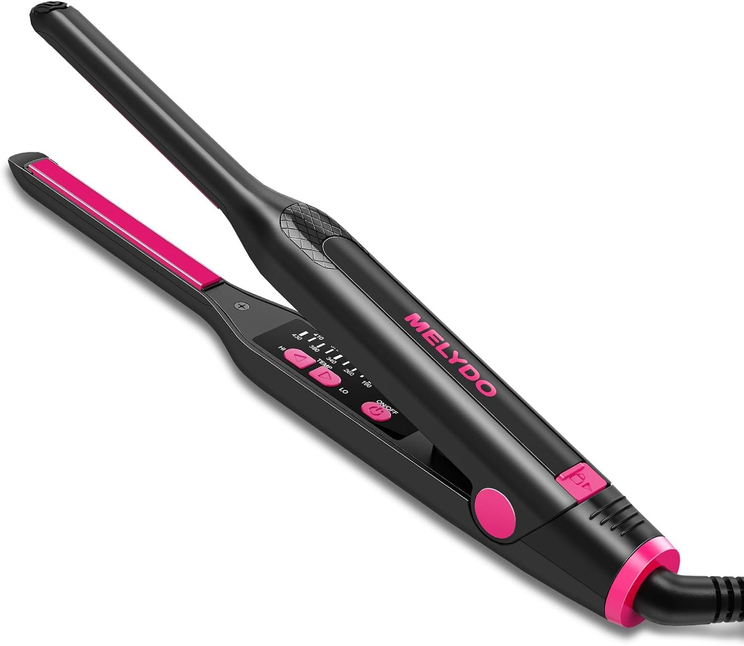 Small Flat Irons for Short Hair, 3/10″ Pencil Flat Iron with Adjustable Temp Mini Hair Straightener for Edges Pixie Cut and Bangs, Tiny Hair Straightener with Floating Plates, Auto Shut Off