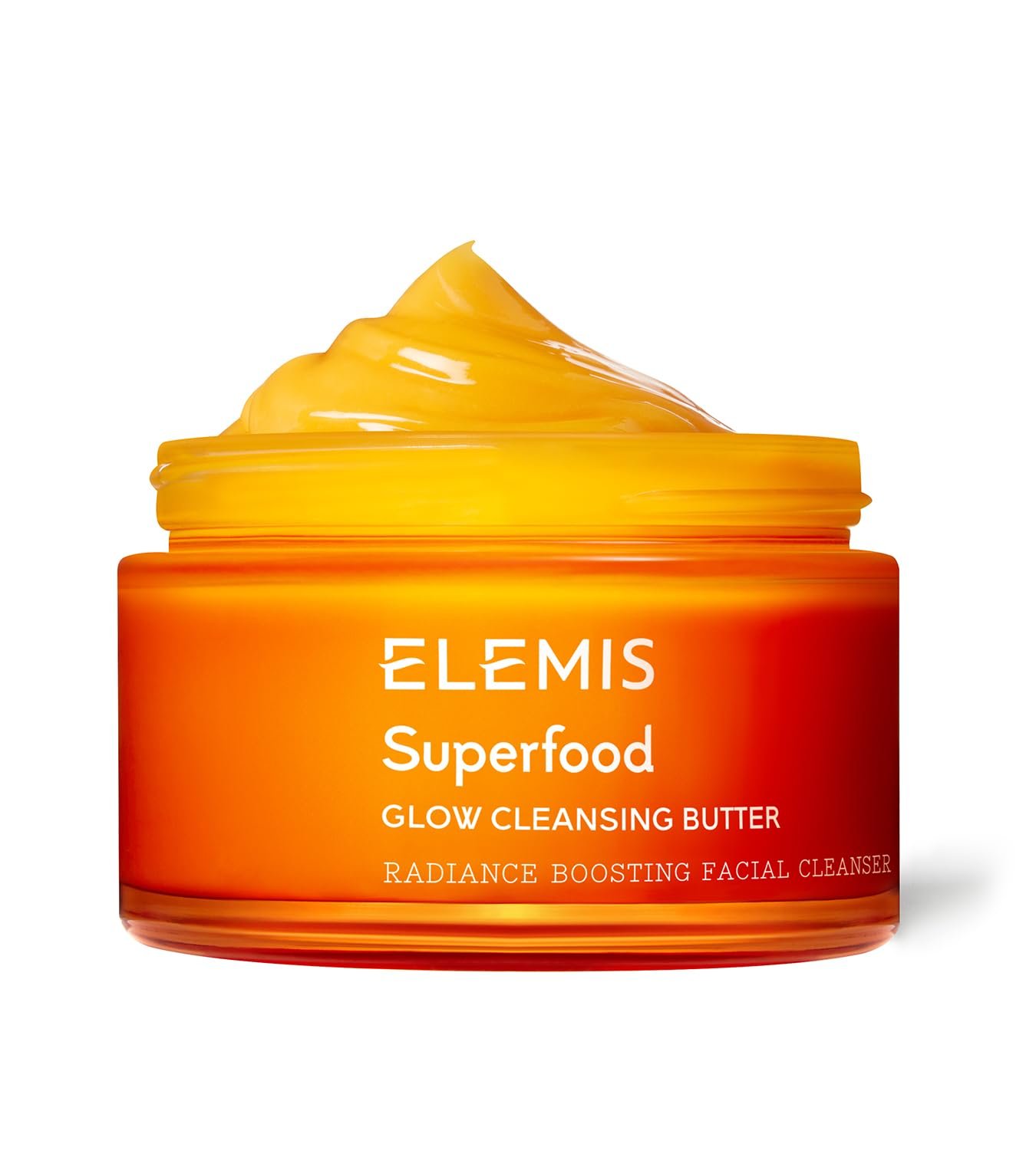 ELEMIS Superfood AHA Glow Cleansing Butter, Daily Facial Cleanser/Mask Removes Makeup, Cleanses & Helps to Brighten, Nourish, and Hydrate Skin