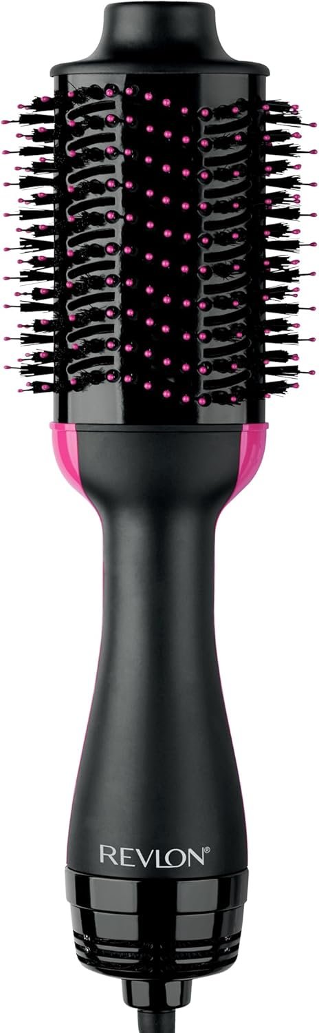REVLON One-Step Volumizer Hair Dryer and Styler – Easy Salon-Style Blowouts – Less Frizz, More Shine, and Reduced Heat Damage, for All Hair Types and Lengths (Black)