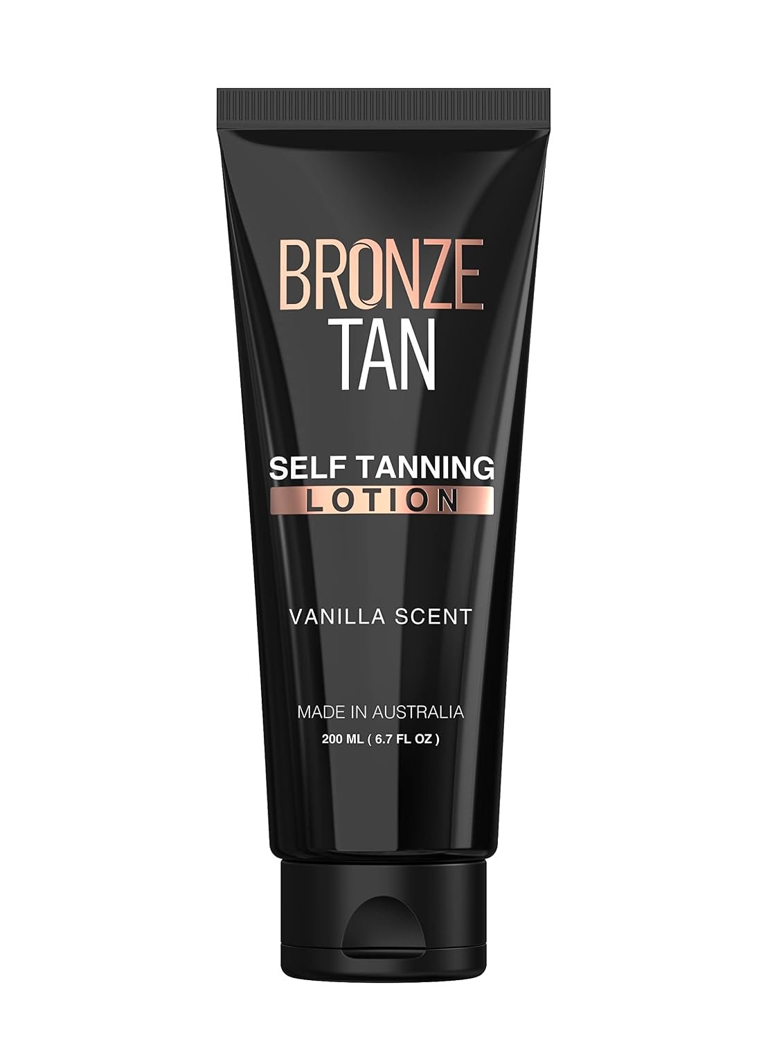 Bronze Tan Self Tanning Lotion – Luxurious Vanilla Self Tanner for Face & Body – No Color Guide Sunless Tanner for a Natural Glow – Hydrating Formula, Streak-Free Sunless Tan (200ml/6.76 fl oz)