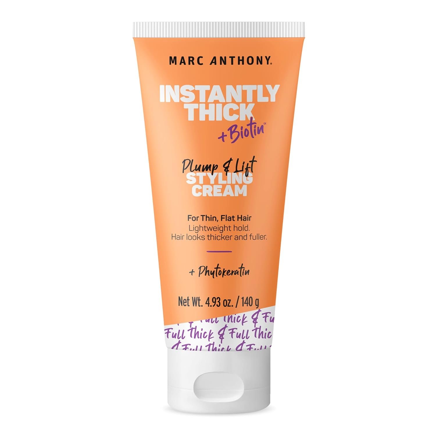 Marc Anthony Hair Thickening Styling Cream for Thin & Flat Hair, Instantly Thick – Volumizing Hair Cream with Biotin, Lightweight Hold for Thicker Fuller Hair – Sulfate-Free Haircare Products