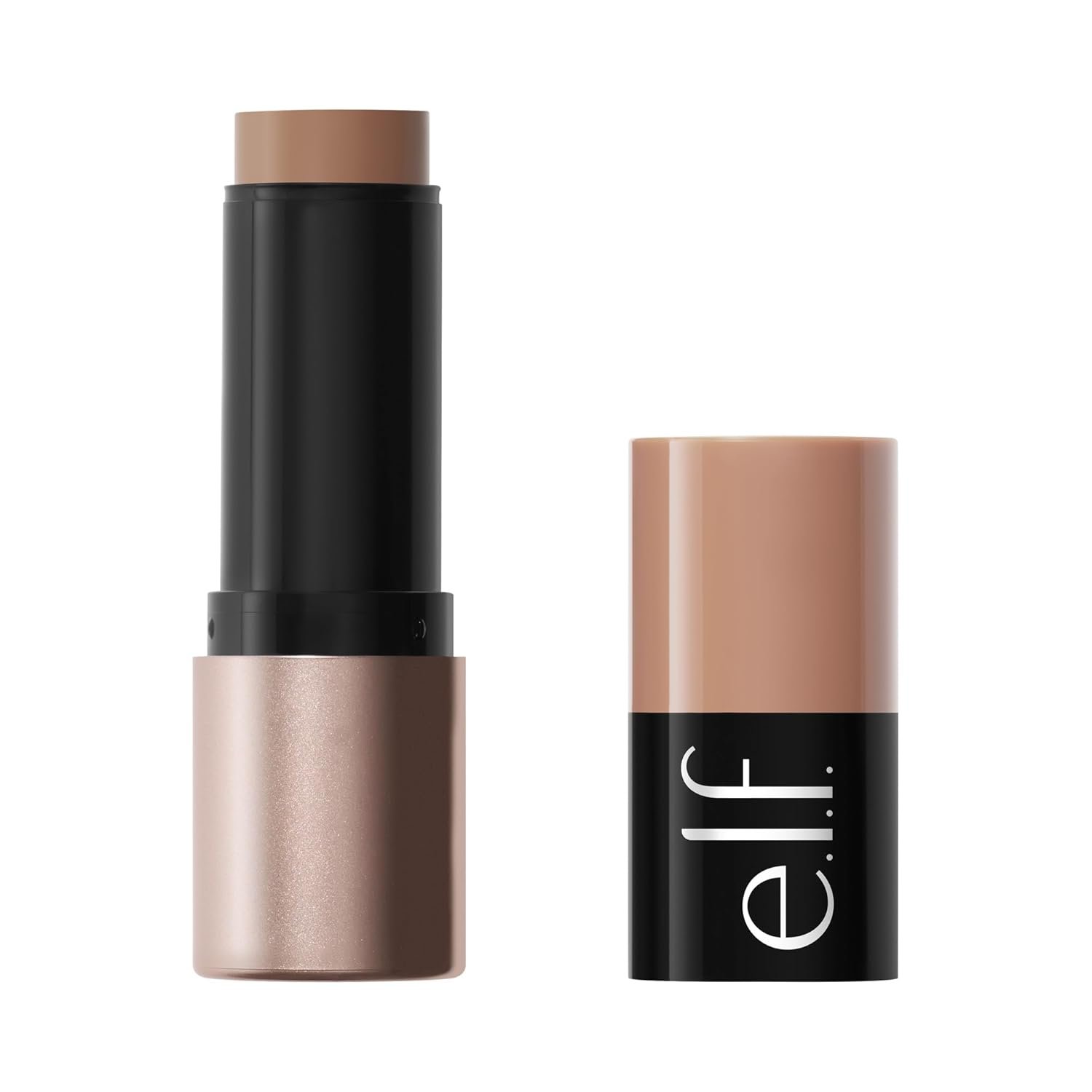 e.l.f. Soft Glam Cream Bronzer Stick, Buildable Cream Bronzer for A Long-Lasting Sculpted Glow & Satin Finish, Twist-Up Design, Vegan & Cruelty-Free, Light-Medium