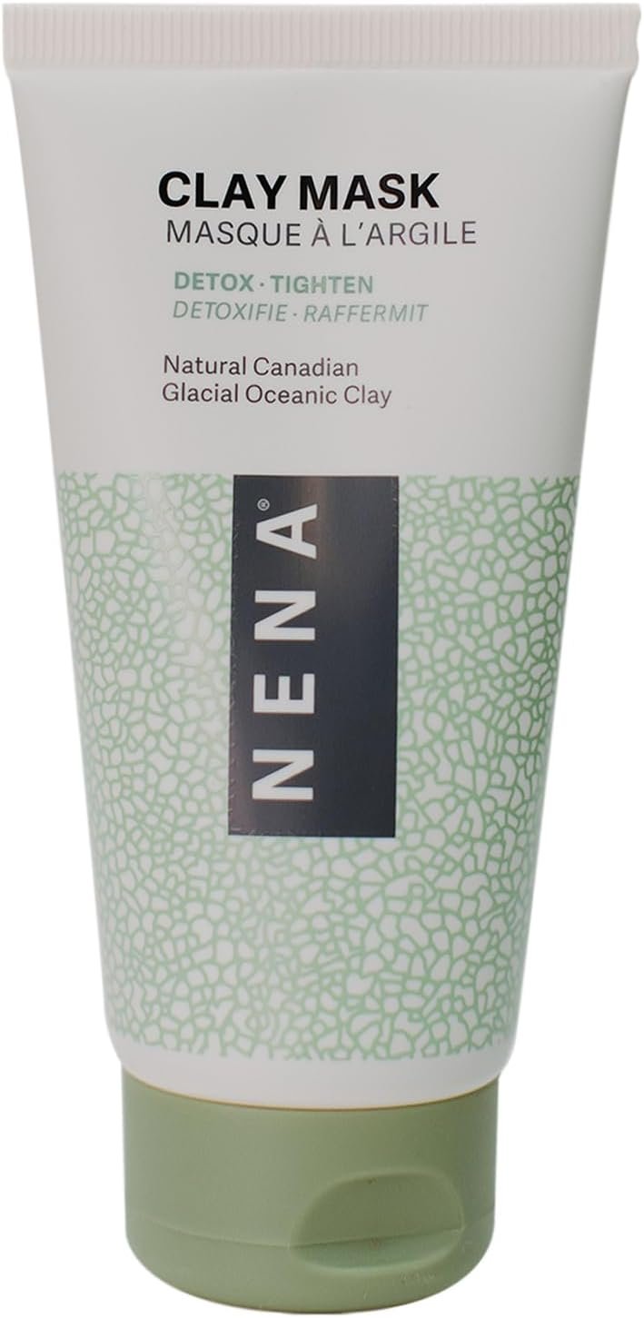 NENA Skincare Clay Mask – Clay Mask for Face – Purifies and Rejuvenates Skin with Mineral-Rich Formula – Refines Pores for Clearer Complexion – 1 oz