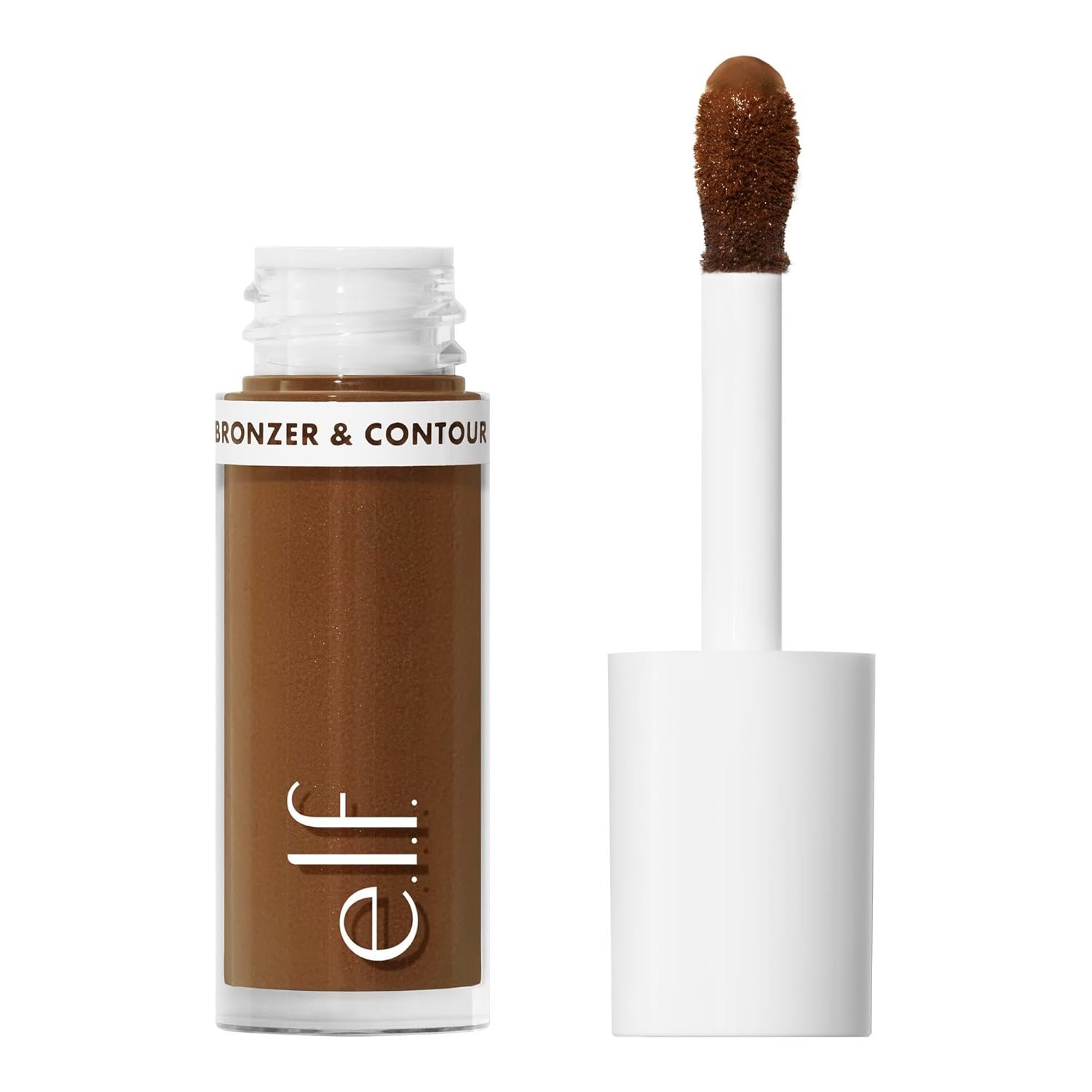 e.l.f. Camo Liquid Bronzer & Contour, Silky Pigmented Formula, Long-Lasting Glow for A Sun-Kissed, Sculpted Finish, Vegan & Cruelty-Free, 6 Tan