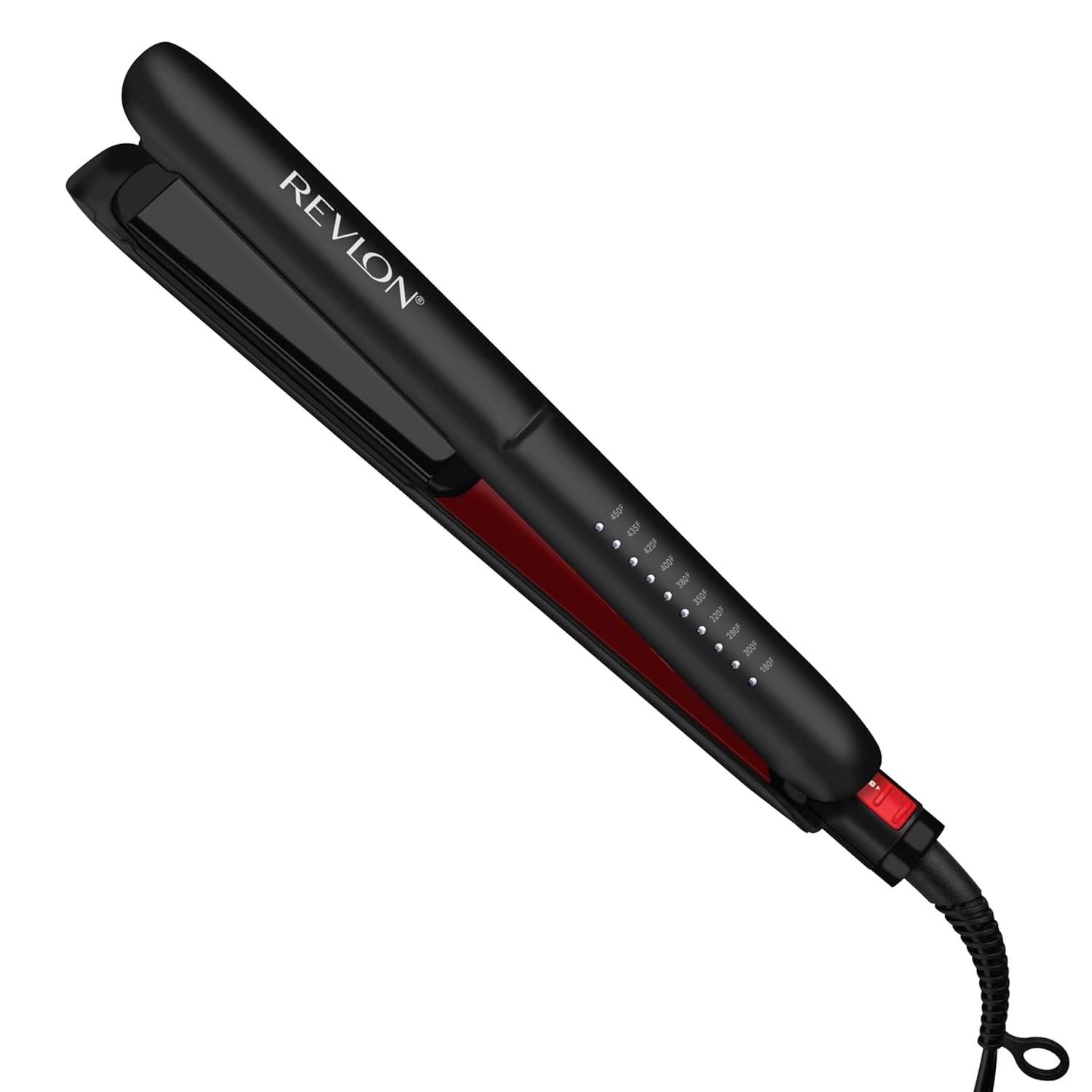 REVLON Smoothstay 1 Inch Hair Straightener – Coconut Oil Infused Flat Iron Helps Enhance Shine & Smoothness, Reduces Frizz, Sleek Straight Hair