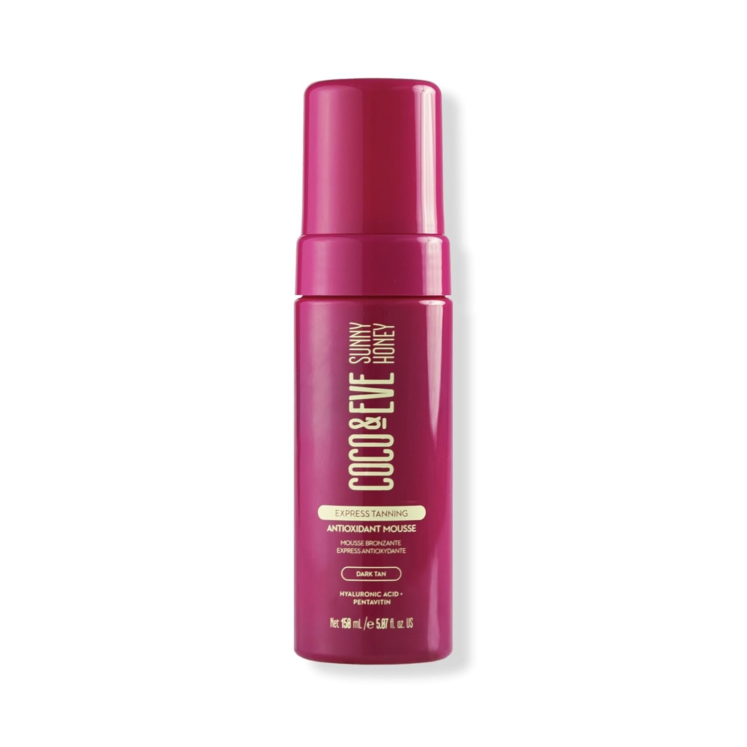 Coco & Eve Express Self Tanning Mousse – 1 Hour Streak-Free Hydrating Sunless Tanning Mousse, Fast-Drying Natural Glow, Infused with Hyaluronic Acid & Coconut Extract Vegan, Cruelty Free | 5.07 Fl Oz
