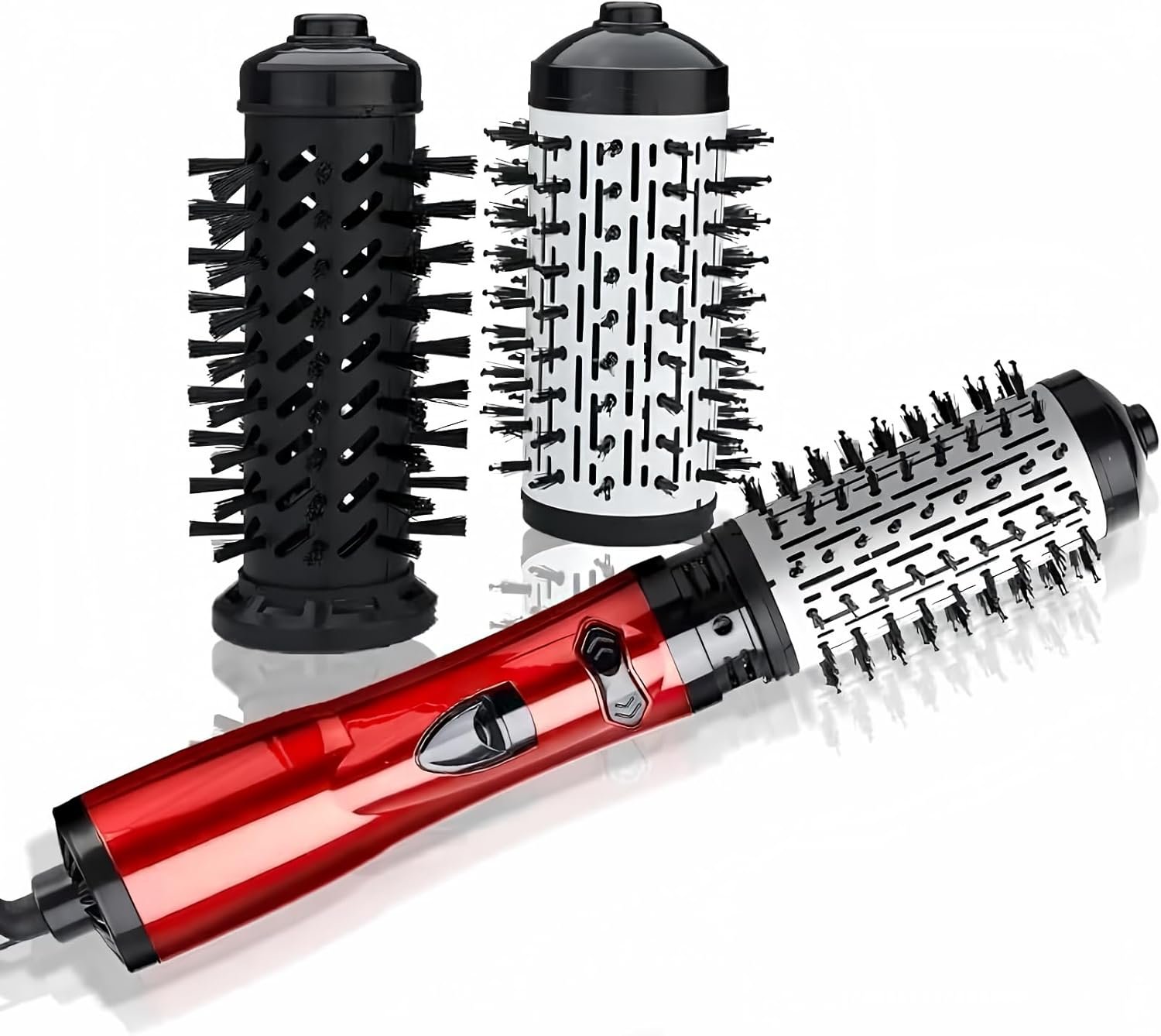 360° Rotating 3-in-1 Hot Air Brush Styler – Hair Dryer, Curler, and Straightener for Versatile Hairstyling