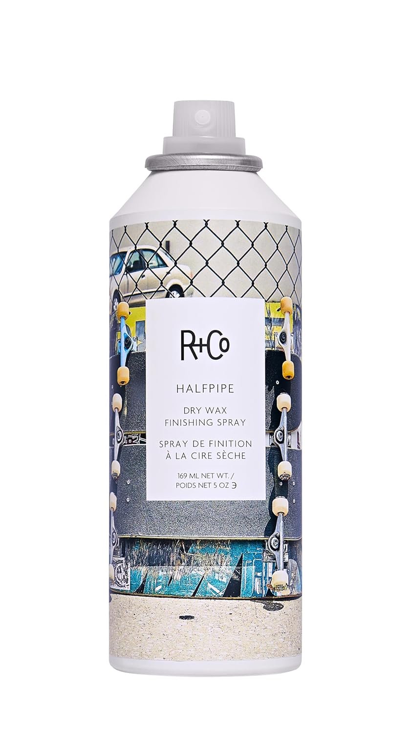 R+Co Halfpipe Dry Wax Finishing Spray | Workable Texture, Buildable Hold, Ultra-fine Mist | Vegan + Cruelty-Free | 5 Oz