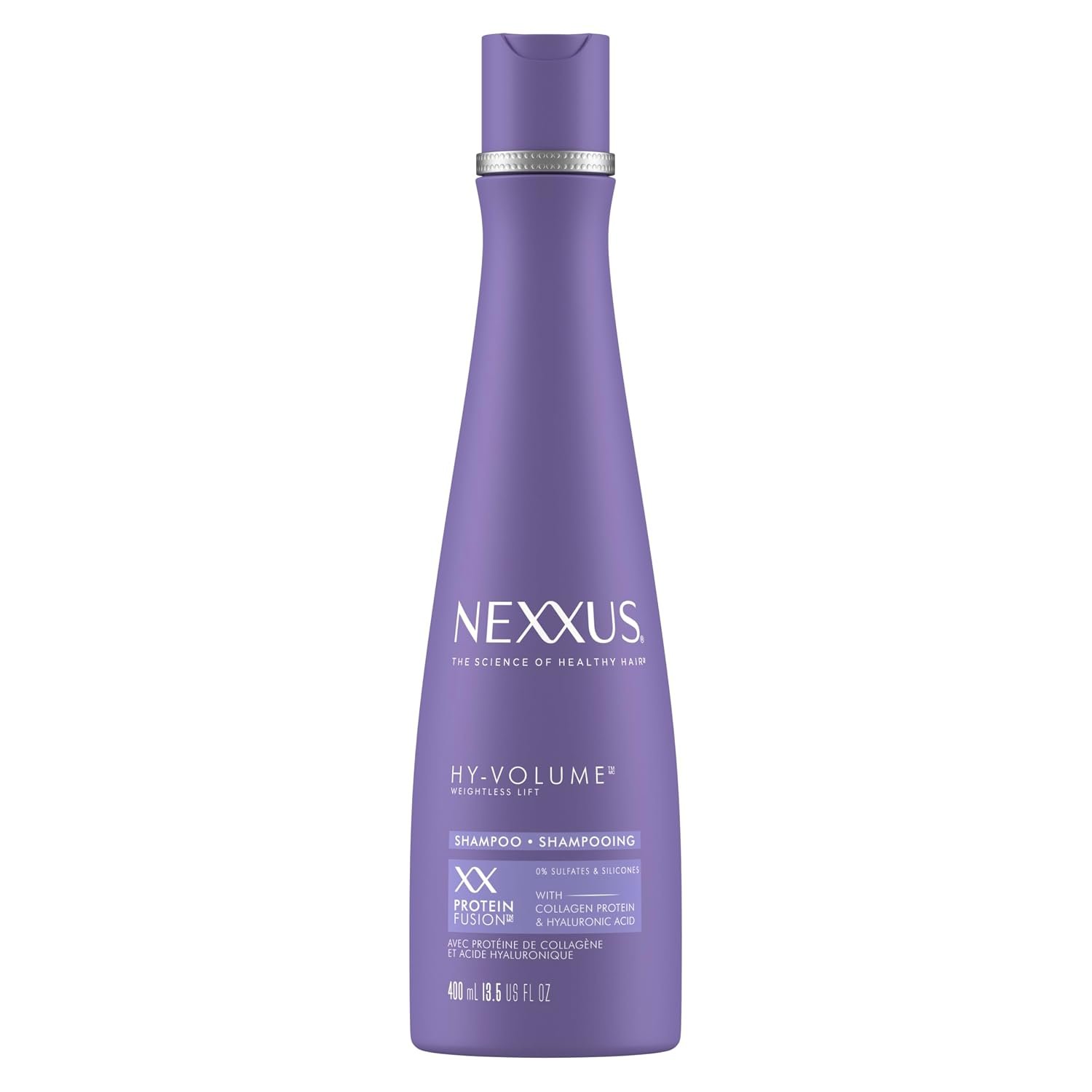 Nexxus HY-VOLUME™ Shampoo for Lift and Volume for Flat & Limp Hair Hair Care Powered by MAGNITUBE VOLUMIZER Technology with Hyaluronic Acid 13.5 oz