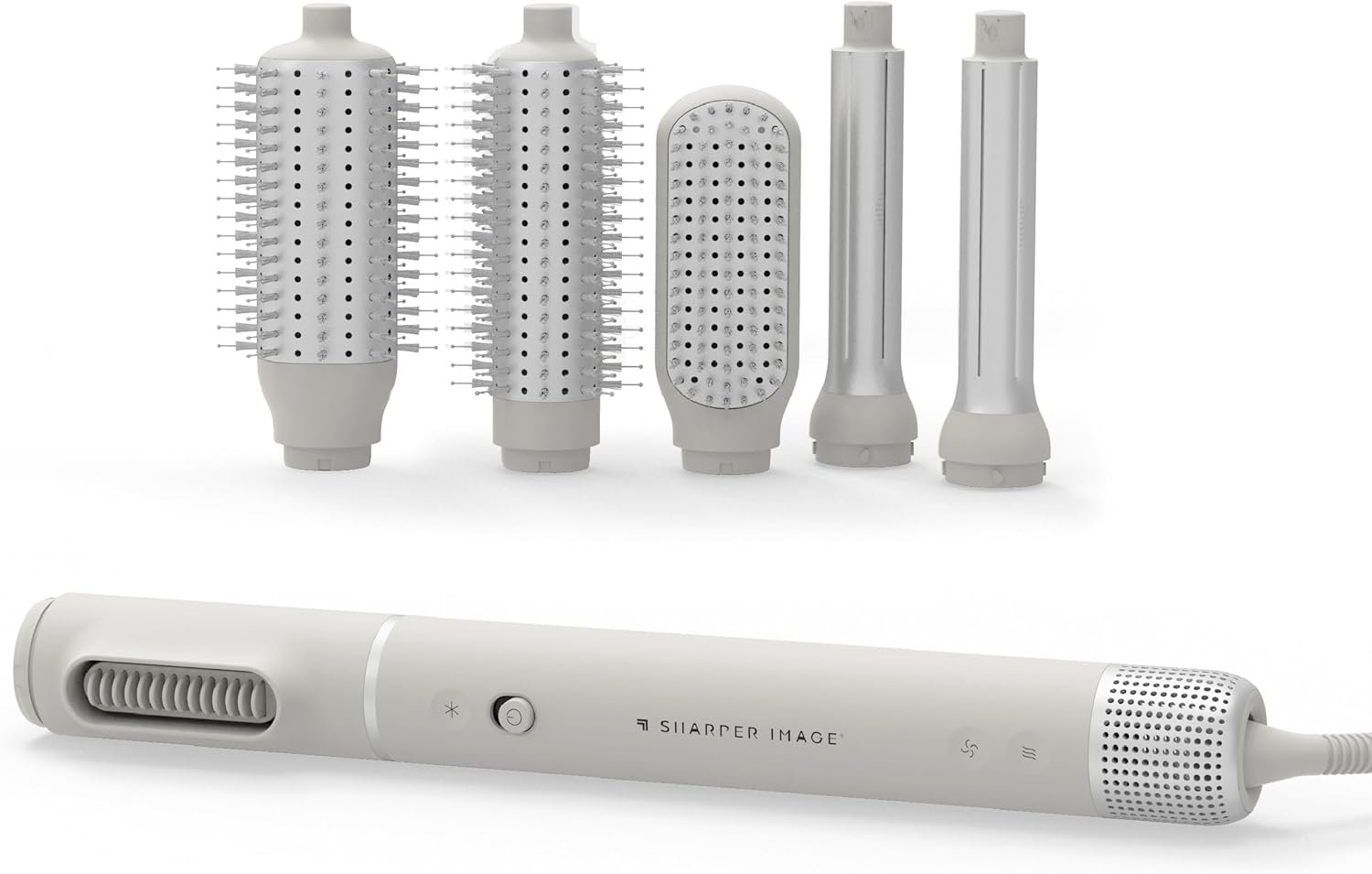 Sharper Image Revel 6-in-1 Multi-Styler, Ionic Hair Dryer Brush, Air Wrap Curling Wand, Detangler, Volumizing, Smoothing & Straightening Tools, Hair Accessories for Women for Salon Results at Home