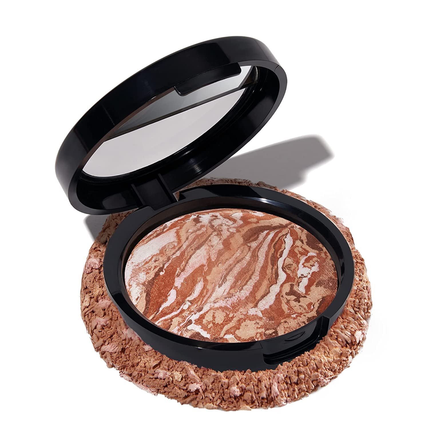 LAURA GELLER NEW YORK Baked Bronze-N-Brighten Bronzer Powder – Medium – Natural Bronze Glow