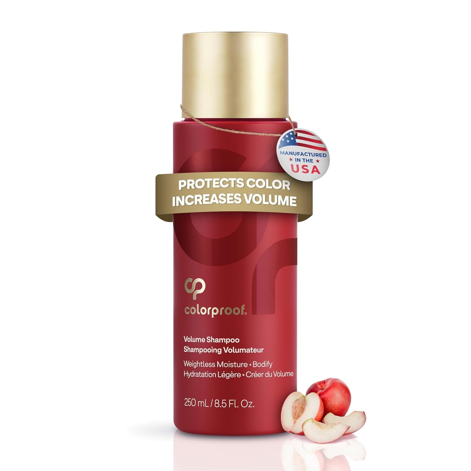 Colorproof Sulfate-Free Volumizing Shampoo For Women | Moisturizing Shampoo For Thin Hair With White Nectarine Scent | Vegan and Color-Safe Formula