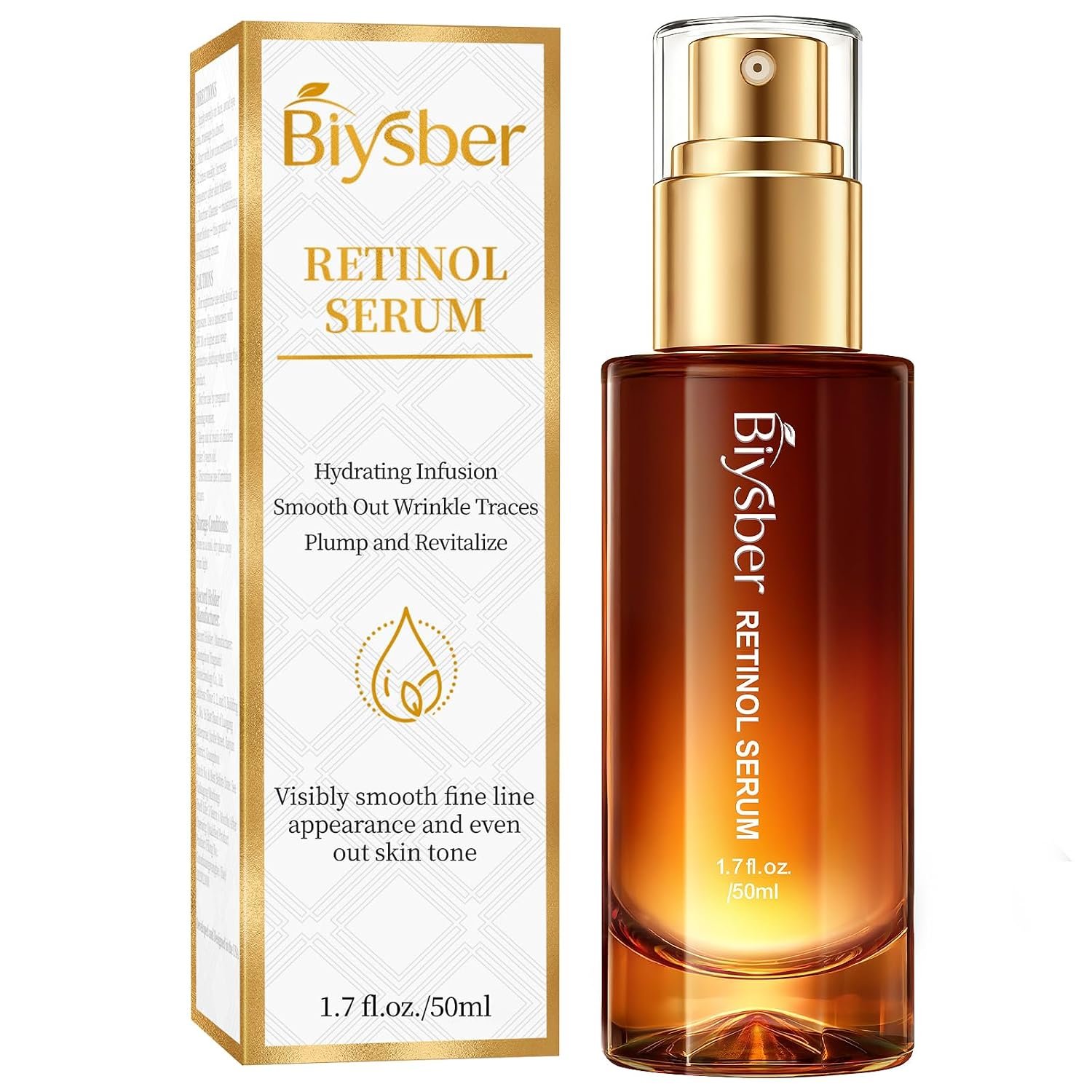 Retinol Collagen Serum for Face: Anti Aging Repair Peptide Serum – Day/Night Skin Care for Women