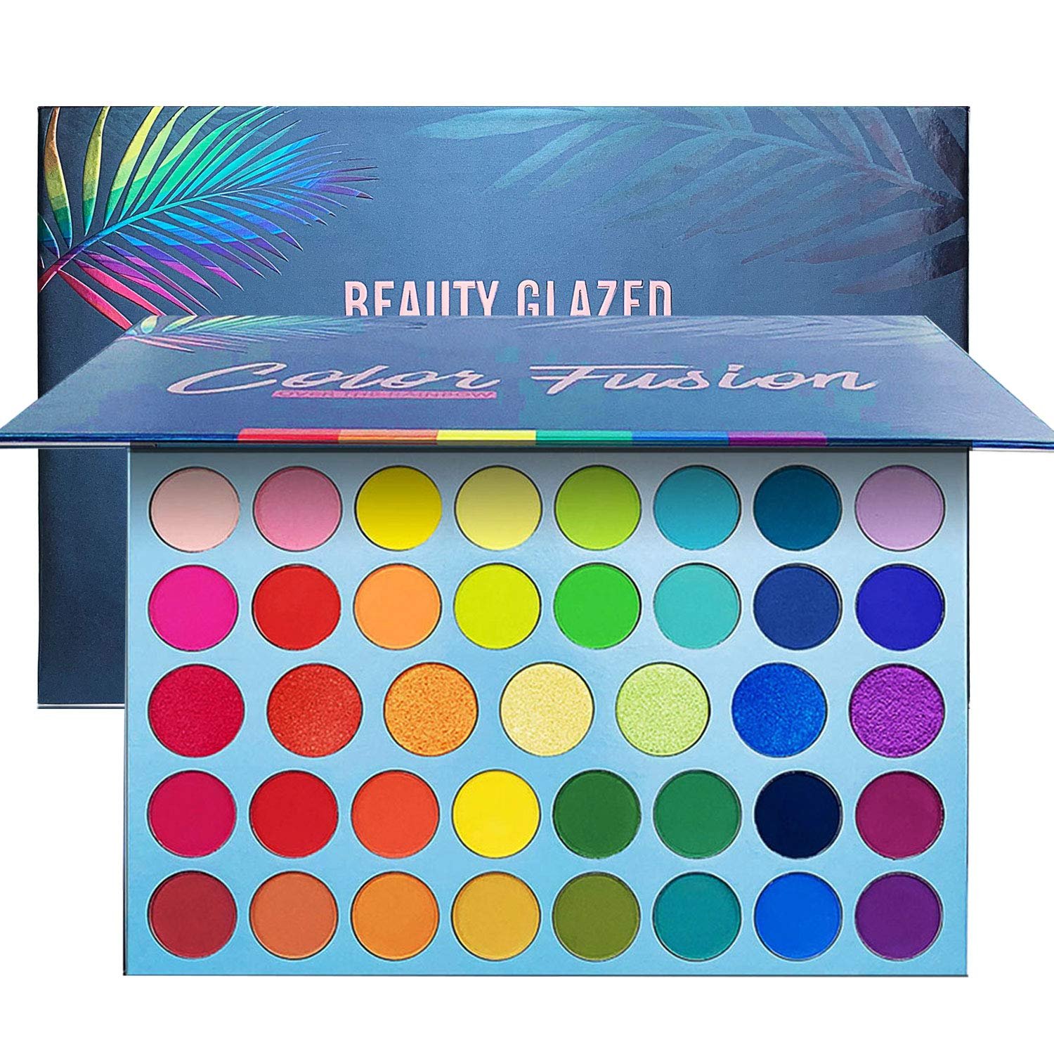 BestLand 39 Color Rainbow Eyeshadow Palette – Professional Makeup Matte Metallic Shimmer Eye Shadow Palettes – Ultra Pigmented Powder Bright Vibrant Colors Shades Cosmetics Set